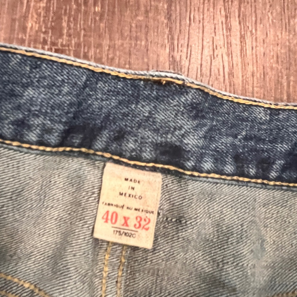 RRL Double RL Slim Narrow Jeans 40x28.5 Medium Wash Blue Stretch Denim Zip Fly - Picture 3 of 10
